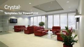  Presentation with waiting room - Colorful slide deck enhanced with interior of a waiting room backdrop and a gray colored foreground