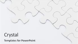  Presentation with red puzzle - Slide set with business red white - puzzle background and a white colored foreground