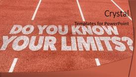  Presentation with strength - Amazing slide deck having strength limitations - do you know your limits backdrop and a coral colored foreground