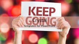  Presentation with colorful fancy carp fish koi - Colorful presentation enhanced with stay go - keep going card with colorful backdrop and a coral colored foreground