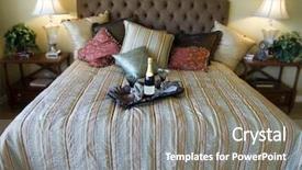 Presentation with retreat - Colorful PPT theme enhanced with business retreat - luxury bedroom with champagne backdrop and a gray colored foreground
