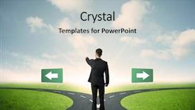  Presentation with important - Cool new slide set with business road maps - concept of important choices backdrop and a light gray colored foreground