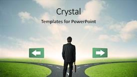  Presentation with important - Slide deck with business road maps - concept of important choices background and a light gray colored foreground