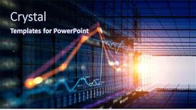  Presentation with media - Slides featuring business-rythm-background-mixed-media background and a navy blue colored foreground