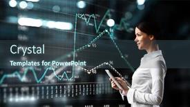  Presentation with elegant business social media - Colorful slide deck enhanced with business-rythm-background-mixed-media backdrop and a ocean colored foreground