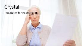  Presentation with business calculator - Cool new PPT layouts with business savings annuity insurance age backdrop and a cool aqua colored foreground