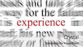  Presentation with business experience - Slides with business sense - blurred text with a focus background and a light gray colored foreground