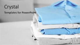  Presentation with clean - Amazing slide set having business shirts on white table backdrop and a light gray colored foreground