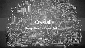  Presentation with ideas - Amazing presentation theme having business sketch ideas against dark backdrop and a gray colored foreground