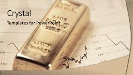  Presentation with gold - Theme with business solid color - gold bar concept background and a  colored foreground