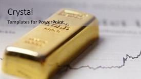  Presentation with gold - Colorful theme enhanced with business solid color - gold bar concept backdrop and a  colored foreground