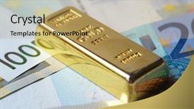  Presentation with bar - Theme having business solid color - gold bar concept background and a  colored foreground