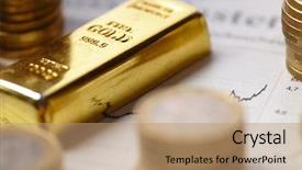  Presentation with purple and gold - Amazing PPT layouts having business solid color - gold bar concept backdrop and a  colored foreground