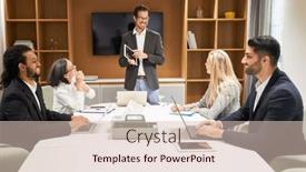  Presentation with computer workshop - PPT theme consisting of business-start-up-team background and a lemonade colored foreground