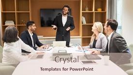  Presentation with business coaching - Presentation theme enhanced with business-startup-founder-or-consultant background and a lemonade colored foreground