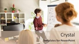  Presentation with strategy - Cool new PPT layouts with business startup presentation strategy backdrop and a  colored foreground