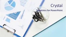  Presentation with office - PPT layouts enhanced with business stationery and office supply background and a sky blue colored foreground