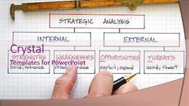  Presentation with courier business analysis - Cool new presentation with business strategy graphs and swot backdrop and a lemonade colored foreground