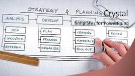  Presentation with organizational chart - Slides enhanced with business strategy organizational charts background and a lemonade colored foreground