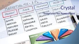  Presentation with organizational chart - Theme with business strategy organizational charts background and a sky blue colored foreground