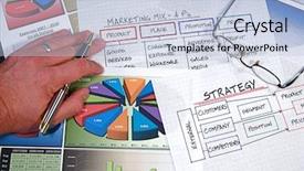  Presentation with organizational chart - Theme enhanced with business strategy organizational charts background and a light blue colored foreground