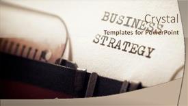  Presentation with strategy - PPT layouts enhanced with business-strategy-phrase-written background and a sky blue colored foreground