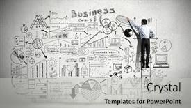  Presentation with strategy - PPT layouts with business strategy presentation background and a light gray colored foreground