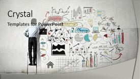  Presentation with strategy - Audience pleasing PPT layouts consisting of business strategy seminar backdrop and a light gray colored foreground