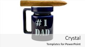  Presentation with cigar - Cool new presentation with business strgies - cigar on a coffee cup backdrop and a white colored foreground