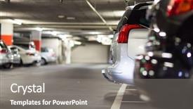  Presentation with structure - Slide set featuring business structure red - underground parking garage shallow dof background and a gray colored foreground