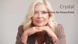  Presentation with clothing - Theme consisting of business-style-clothing-portrait and a  colored foreground