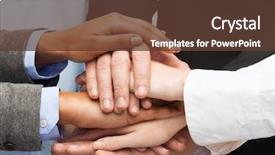  Presentation with winning - Beautiful PPT theme featuring business succcess and winning concept backdrop and a tawny brown colored foreground