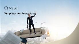  Presentation with business success - Audience pleasing slide deck consisting of business-success-concept-mixed-media backdrop and a light blue colored foreground