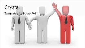  Presentation with business success - Colorful PPT theme enhanced with business success backdrop and a white colored foreground