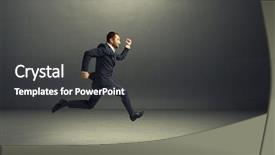  Presentation with formal events - PPT layouts featuring business suits sport - happy businessman in formal wear background and a dark gray colored foreground