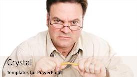  Presentation with accountant - PPT theme featuring business tax - businessman or accountant angry background and a lemonade colored foreground