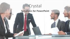  Presentation with team meeting - Theme having business team at a working meeting in the office background and a white colored foreground