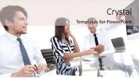  Presentation with monthly report sales in statistics - Amazing slide set having business team discussing sales statistics backdrop and a lemonade colored foreground