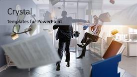  Presentation with spirit - Theme with business team games mixed media background and a  colored foreground