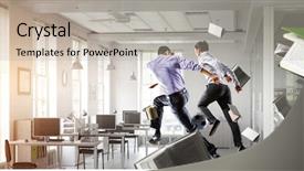  Presentation with spirit - Amazing PPT theme having business team games mixed media backdrop and a  colored foreground