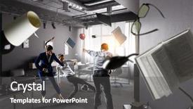  Presentation with spirit - Slides featuring business team games mixed media background and a  colored foreground