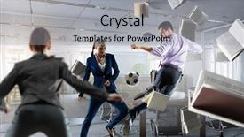  Presentation with team - Slides having business team games mixed media background and a  colored foreground