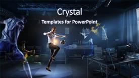  Presentation with spirit - Slides enhanced with business team games mixed media background and a wine colored foreground