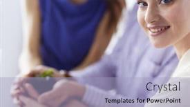  Presentation with sprout - Amazing PPT layouts having business-team-holding-together backdrop and a light blue colored foreground