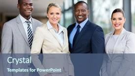  Presentation with team building - Beautiful PPT theme featuring  backdrop and a  colored foreground