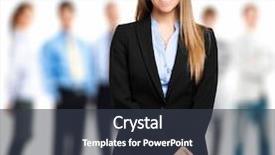  Presentation with business team join hands white - Slide deck consisting of business team isolated on white background and a tawny brown colored foreground