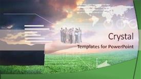  Presentation with cctv camera security system business - Beautiful PPT layouts featuring business team looking at camera backdrop and a lemonade colored foreground