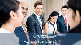  Presentation with indian team - Cool new slides with business team meeting of asian backdrop and a ocean colored foreground