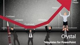  Presentation with teal no graphic - Colorful presentation theme enhanced with financial performance company - business team push employees graphic backdrop and a gray colored foreground