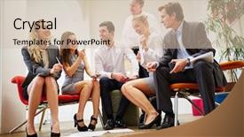  Presentation with team planning - PPT layouts with business team rejoices after a successful strategy planning workshop background and a soft green colored foreground